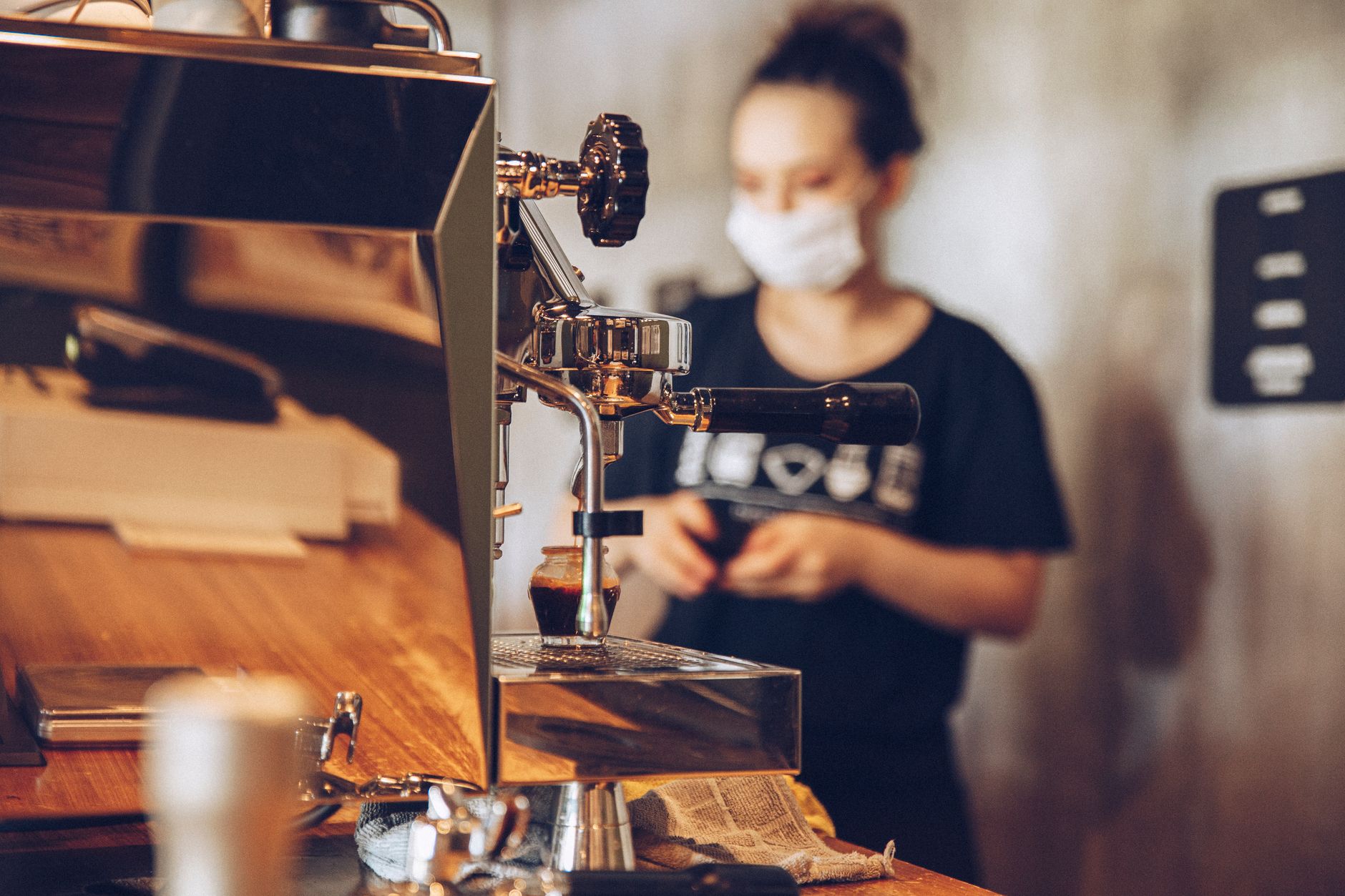espresso tamper flat base stainless steel portafilter