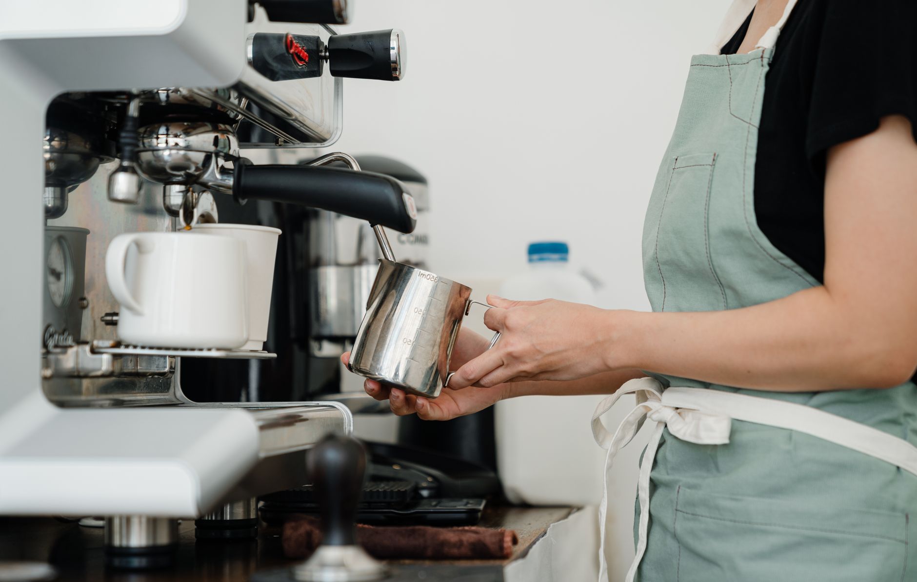 espresso machine comparison side by side kitchen counter