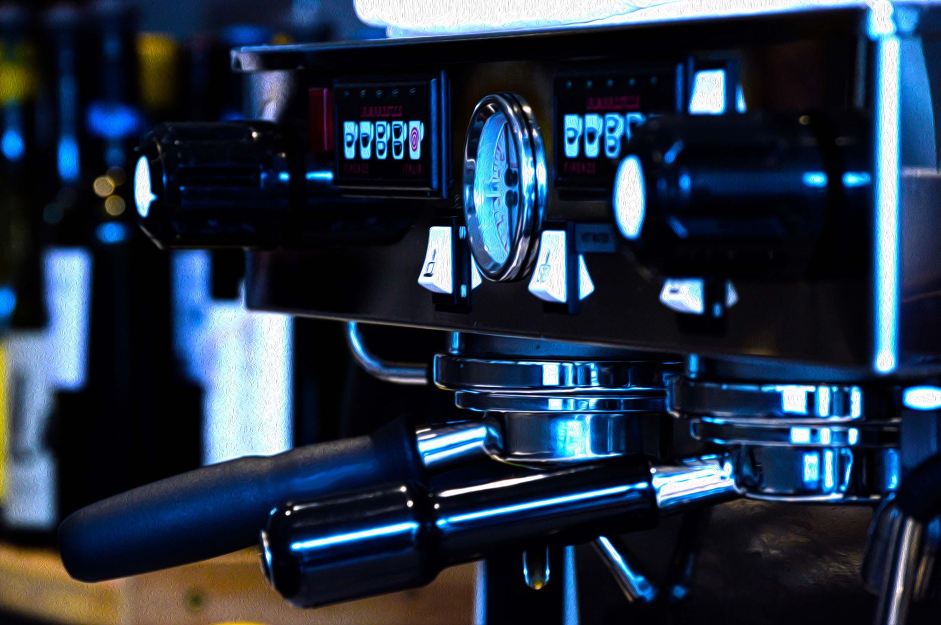 espresso pressurized portafilter basket cross section
