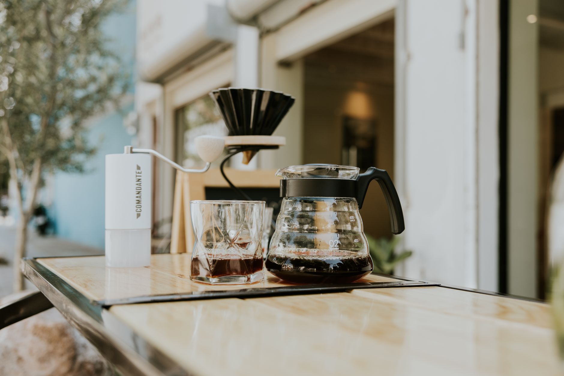 pour over coffee dripper V60 brewed coffee cup