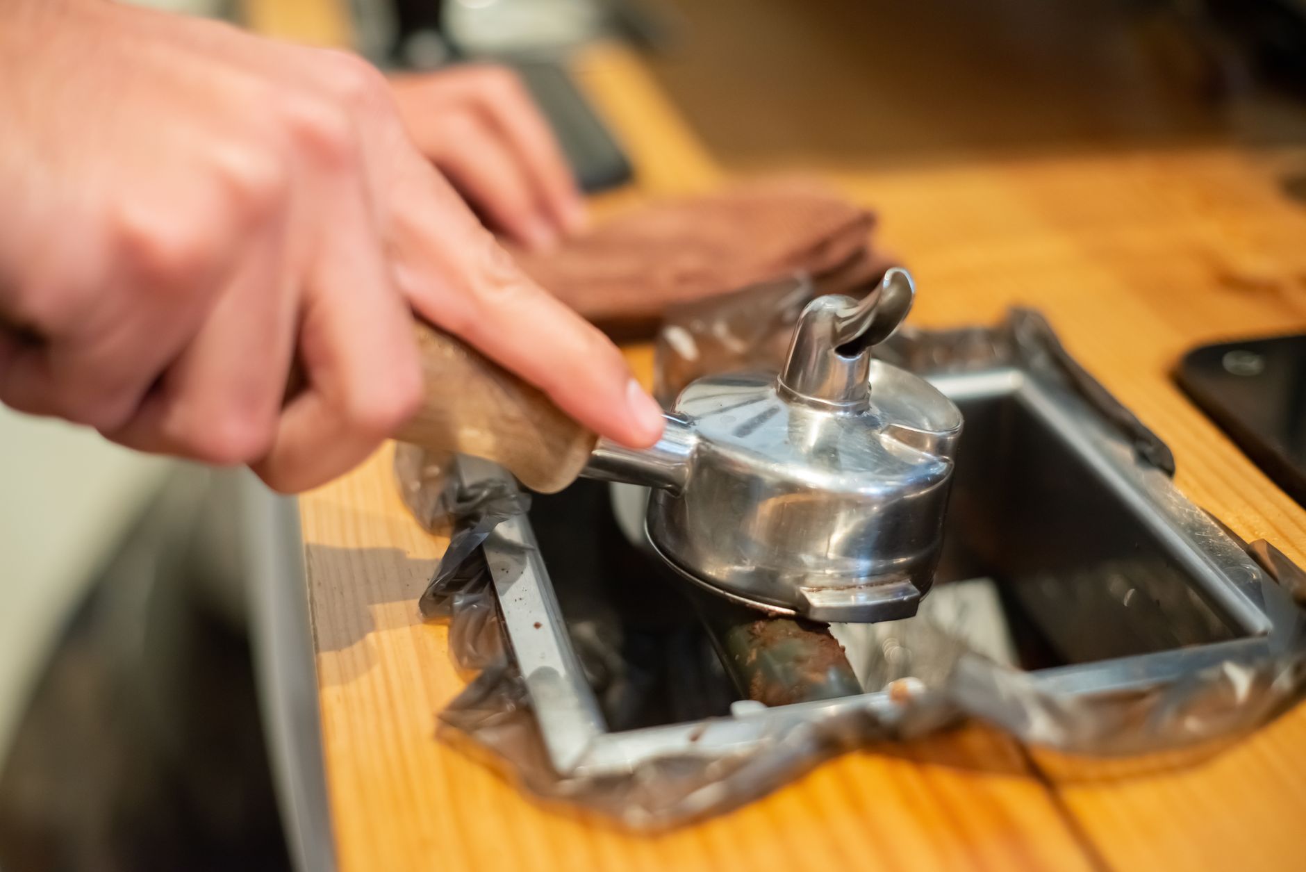 blind portafilter basket espresso machine backflush